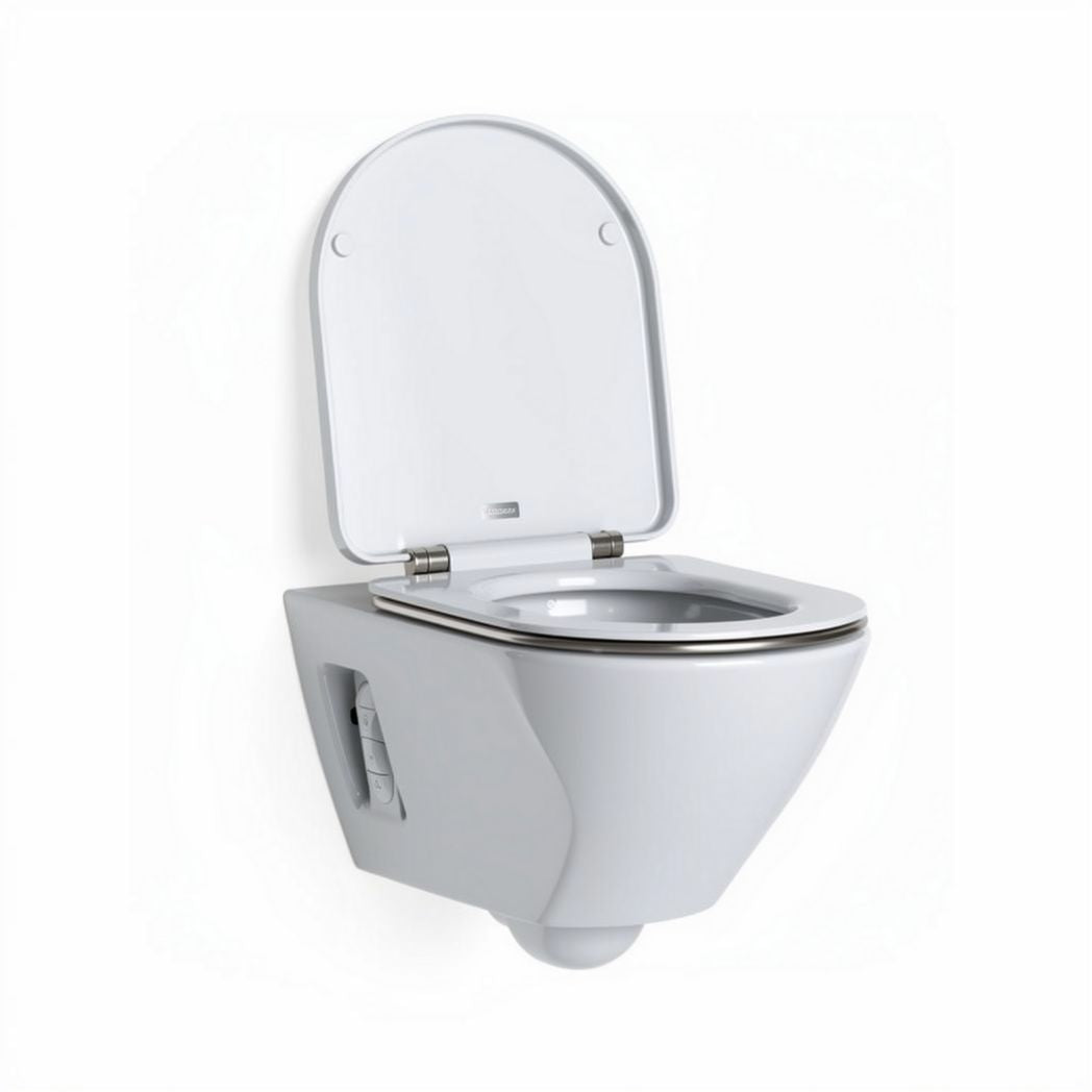 WC sospeso bianco con chiusura ammortizzata 50 x 35 x 30cm
