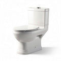WC monoblocco in ceramica bianca dimensioni 70 x 40 x 40cm per bagno moderno