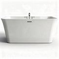 Vasca da bagno in acrilico bianco dimensioni 150 x 70 x 60cm con miscelatore integrato